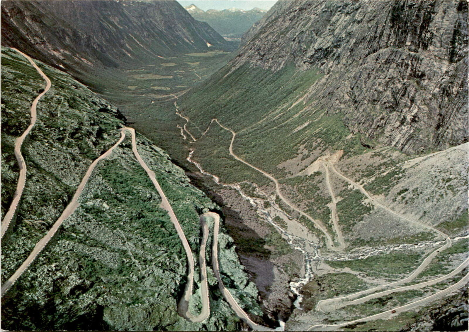 Romsdal, Norway, Trollstigveien, Mittet Postcard