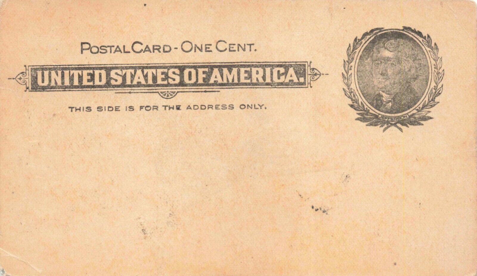 Postcard United States of America Postal Card - One Cent Thomas Jefferson