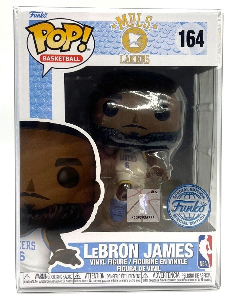 Funko Pop NBA LA Lakers Lebron James #164 Special Edition with Protector