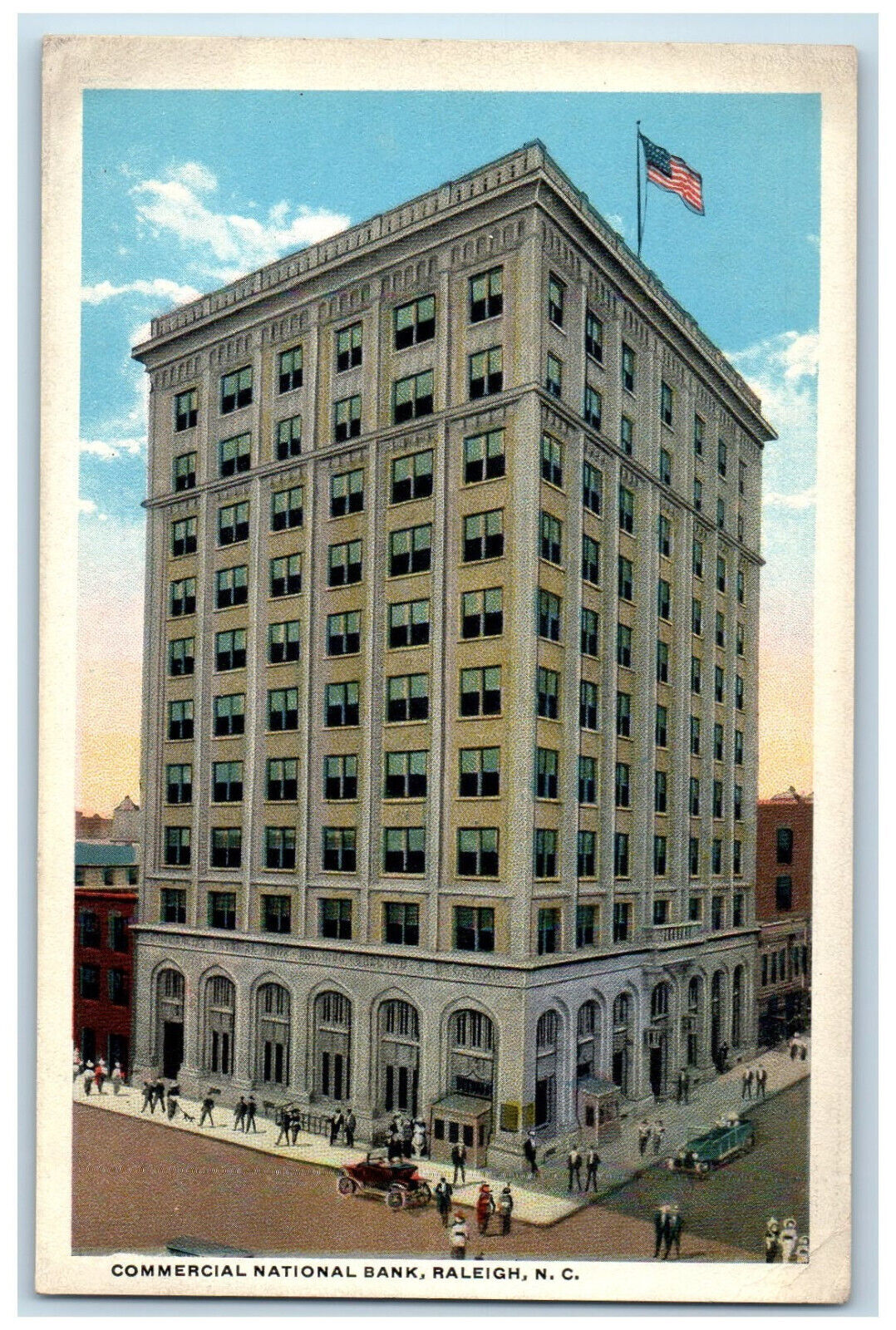 c1930's Commercial National Bank Raleigh North Carolina NC Unposted Postcard