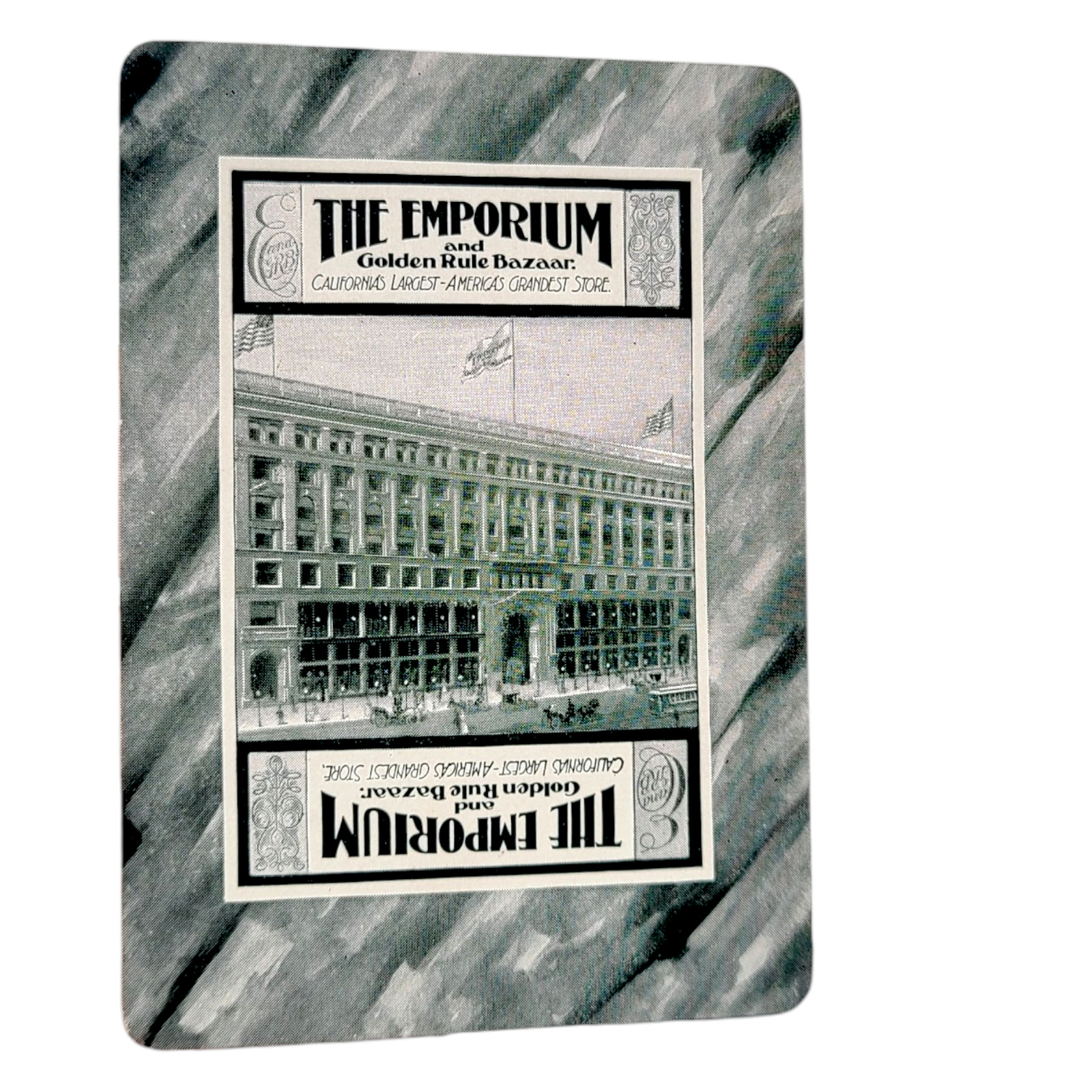 RARE Vintage The Emporium Department Store San Francisco California Playing Card