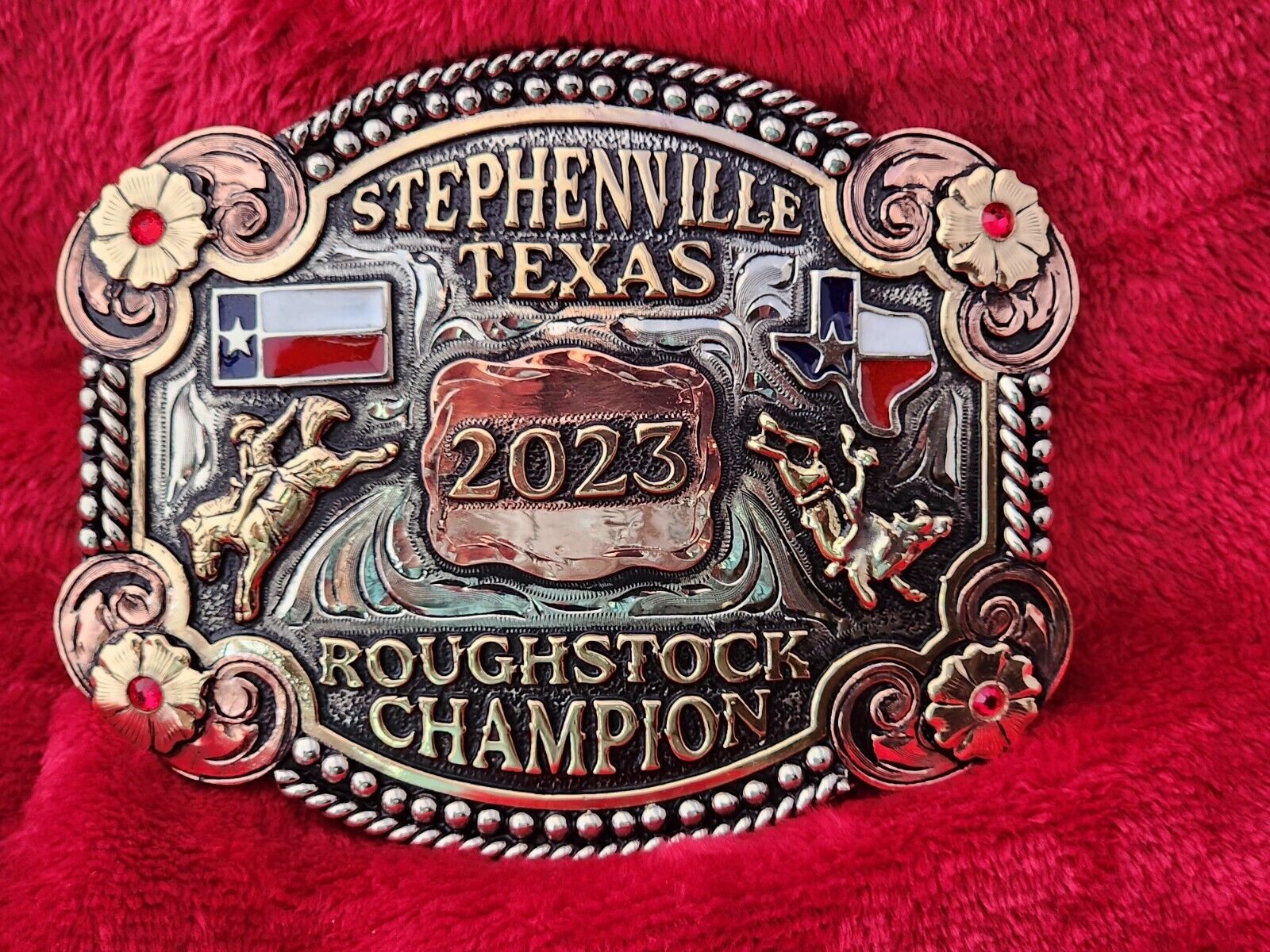 RODEO ALL AROUND CHAMPION TROPHY BUCKLE☆PRO☆STEPHENVILLE TEXAS☆2023☆RARE☆91