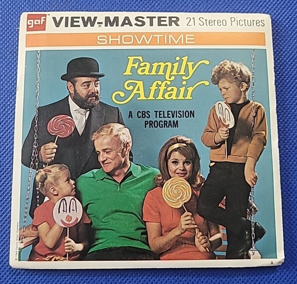 gaf B571 A Family Affair TV Show Buffy Jody Mr. French view-master Reels Packet