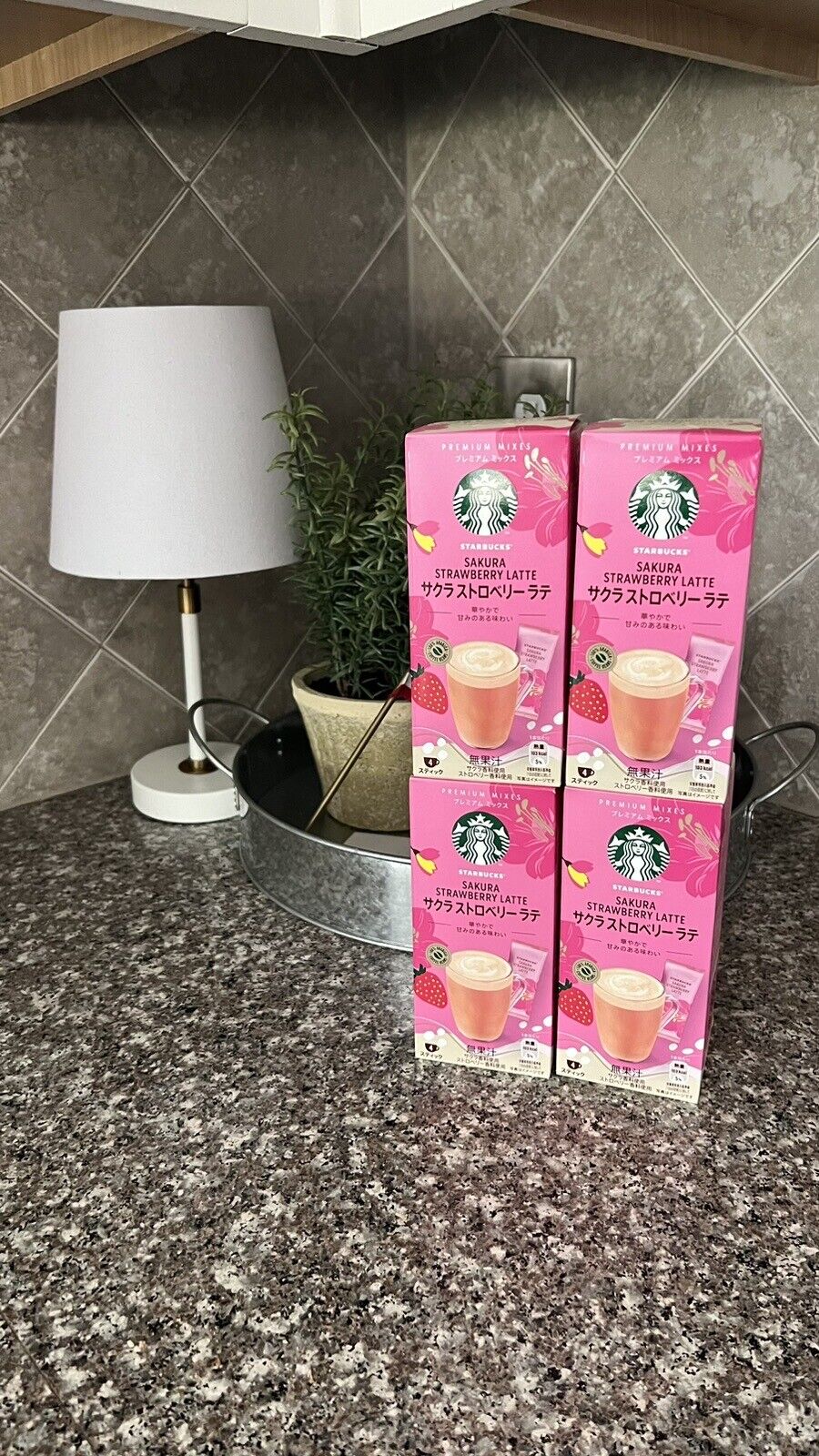 Starbucks Premium Mix Sakura Strawberry Latte 4P 4boxes