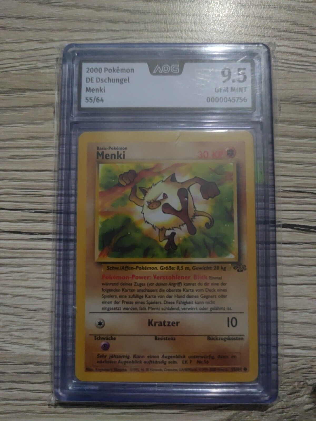 2000 Pokemon MENKI - 55/64 - Jungle DE - PSA 9