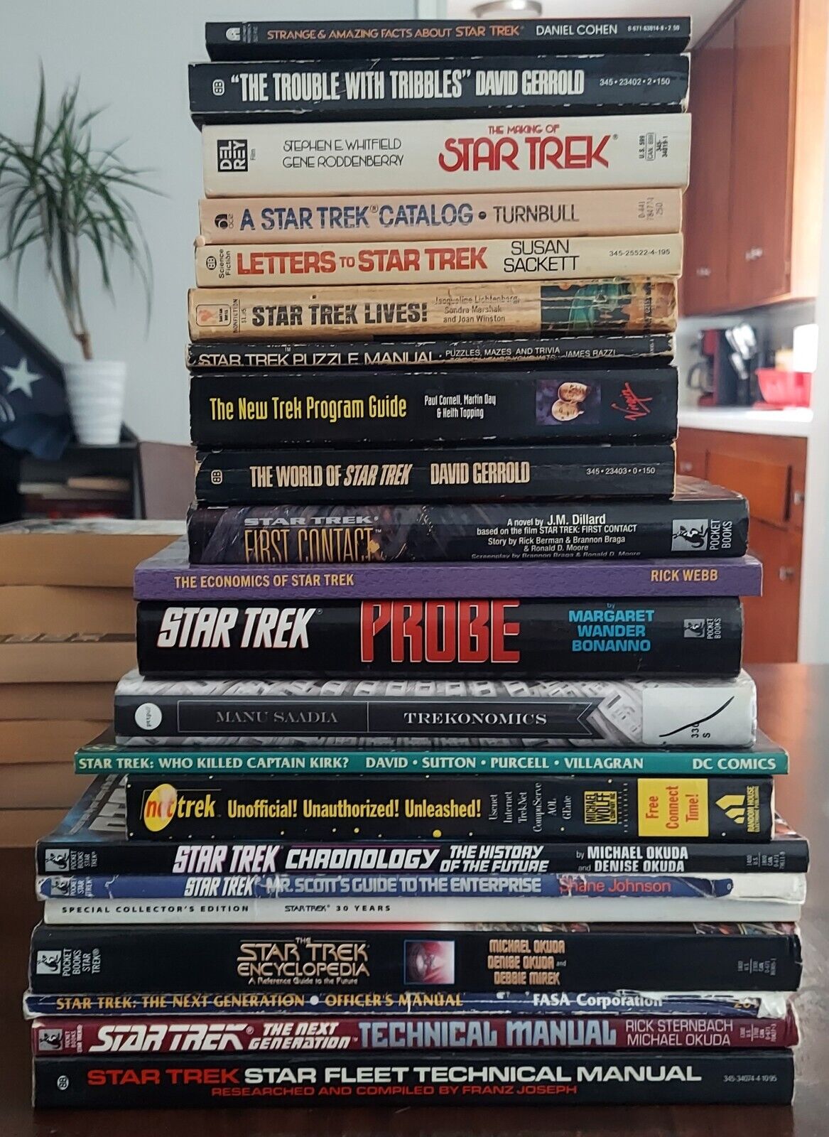 Mixed Assorted Lot of 78 Star Trek Reference Books and Novels