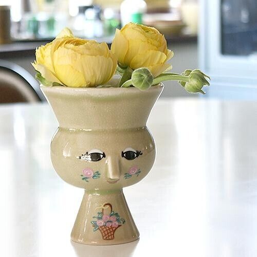Bjorn Wiinblad The Seasons Summer Vase Face New