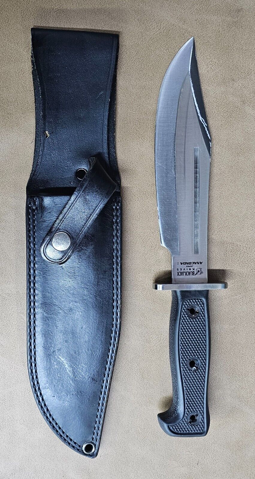 Black Jack Knives Japan Anaconda I Field Knife w/ Sheath