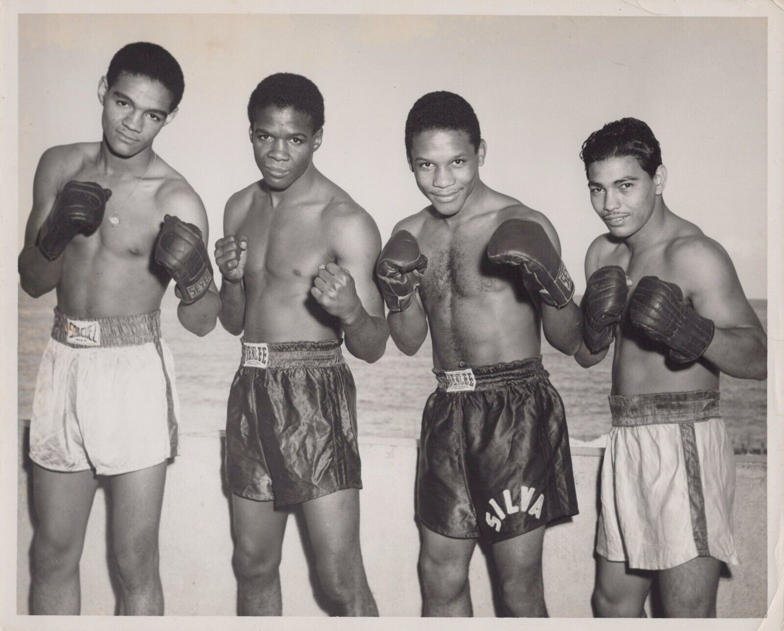 CUBA CUBAN BOXER CHAMPIONS BOXERS BOXING SPORT NEWTON ESTAPE 1950s PHOTO 150