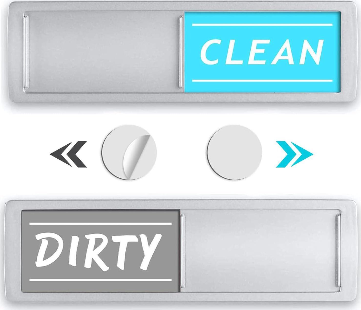 Dishwasher Magnet Clean Dirty Sign, Stylish - Easy to Read for Strong Magnetic