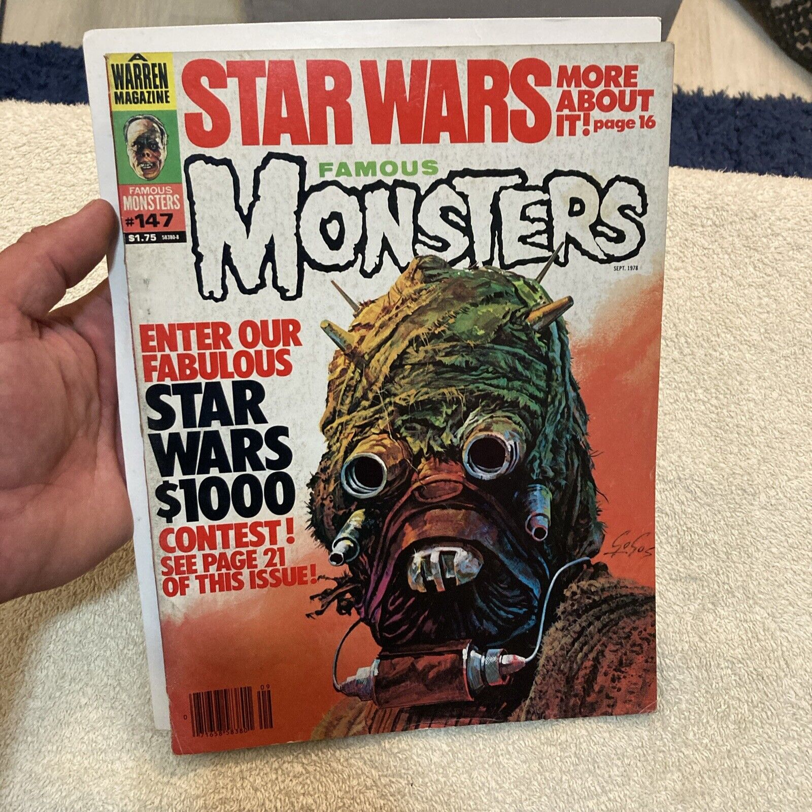 #147 Famous Monsters of Filmland (SEPT 1978) Star Wars Tusken Raider by Gogos