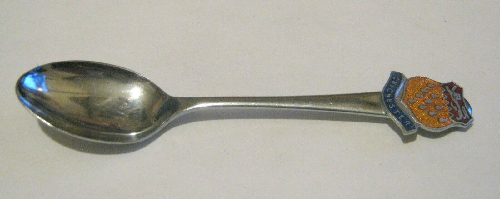Great Souvenir spoon Coat of Arms Chichester Approx. 4½ ins long