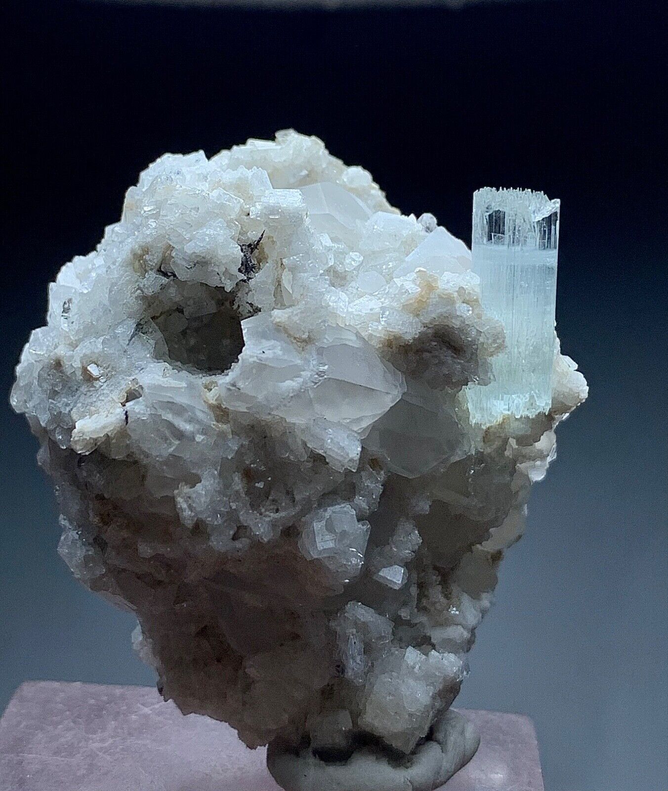 196 Carats Etched Aquamarine Crystal Specimen From Skardu Pakistan