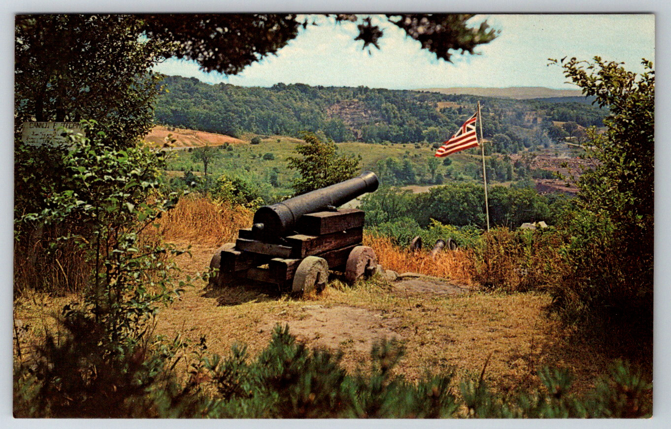 c1960s Ticonderoga New York Fort Mt. Hope Cannon View Vintage Postcard