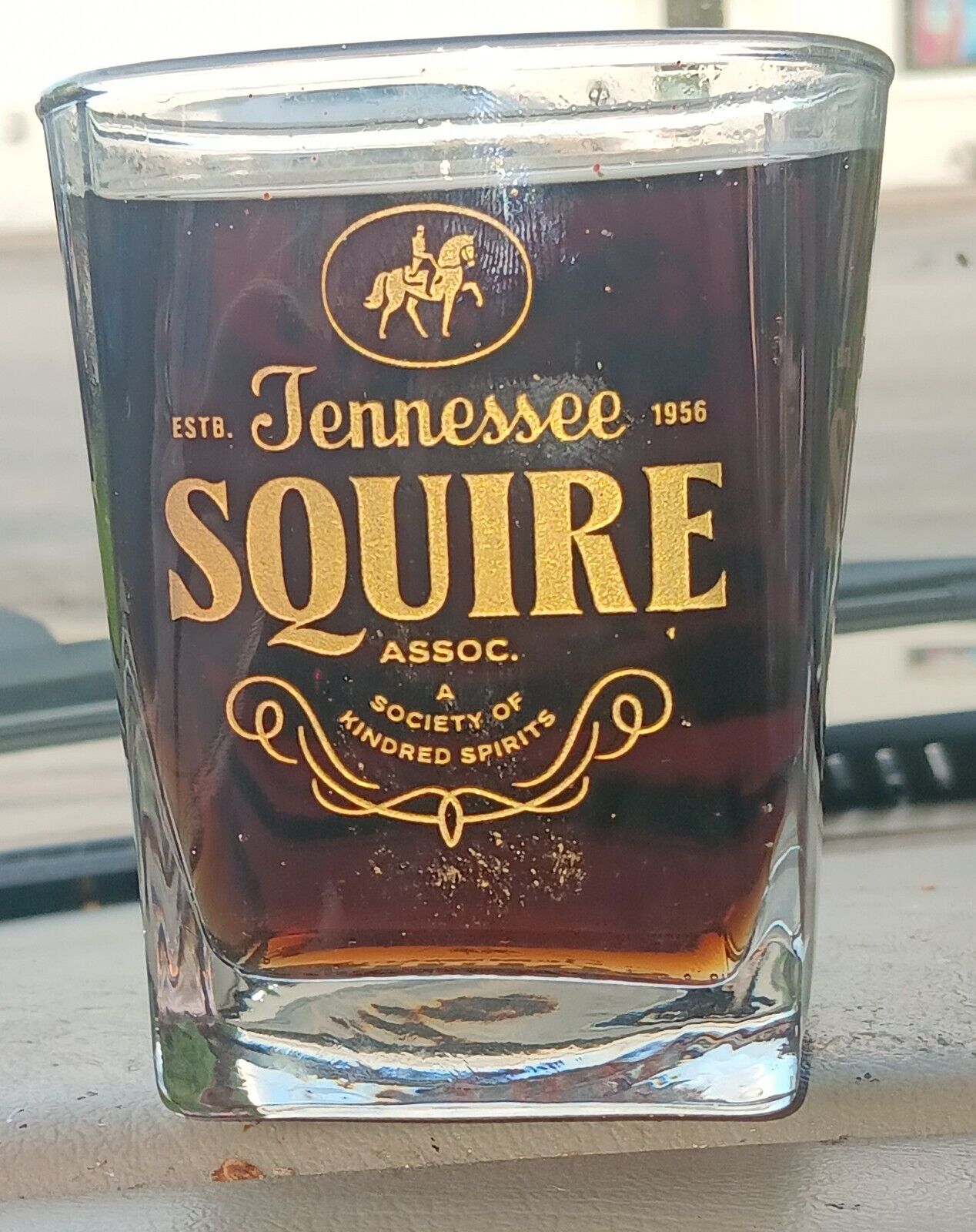 Jack Daniels Glass 10  Oz Tennessee Squire Association Glass One 