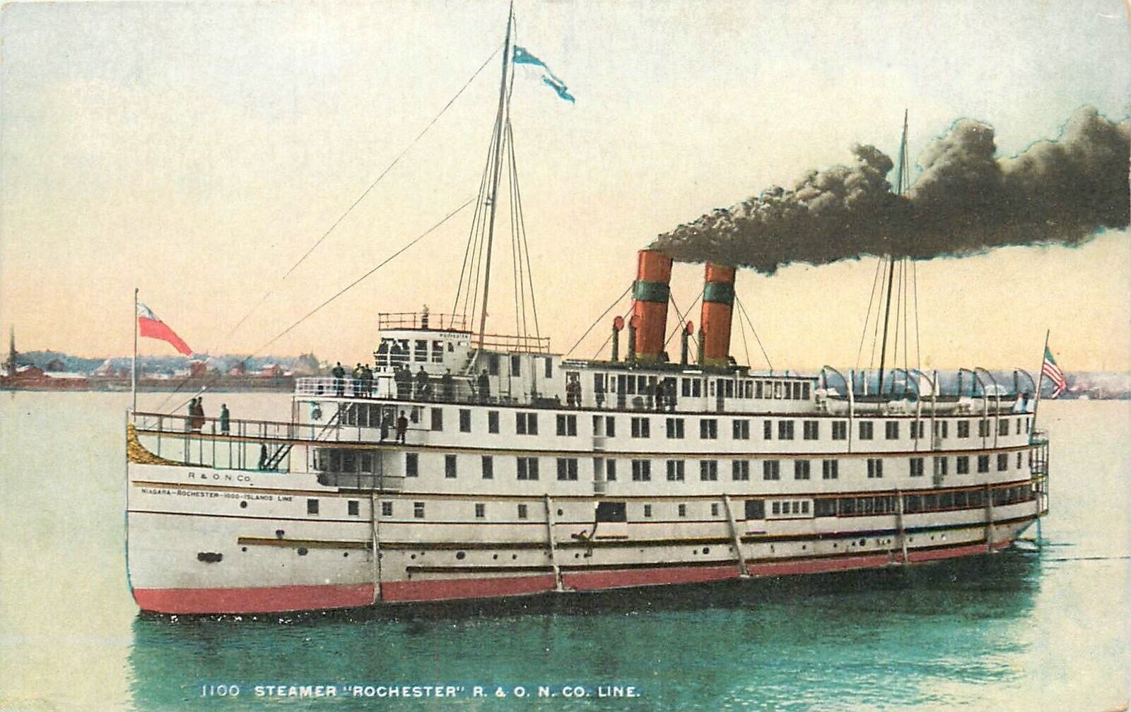 Postcard C-1910 New York Steamer Rochester Srantom TR24-2809