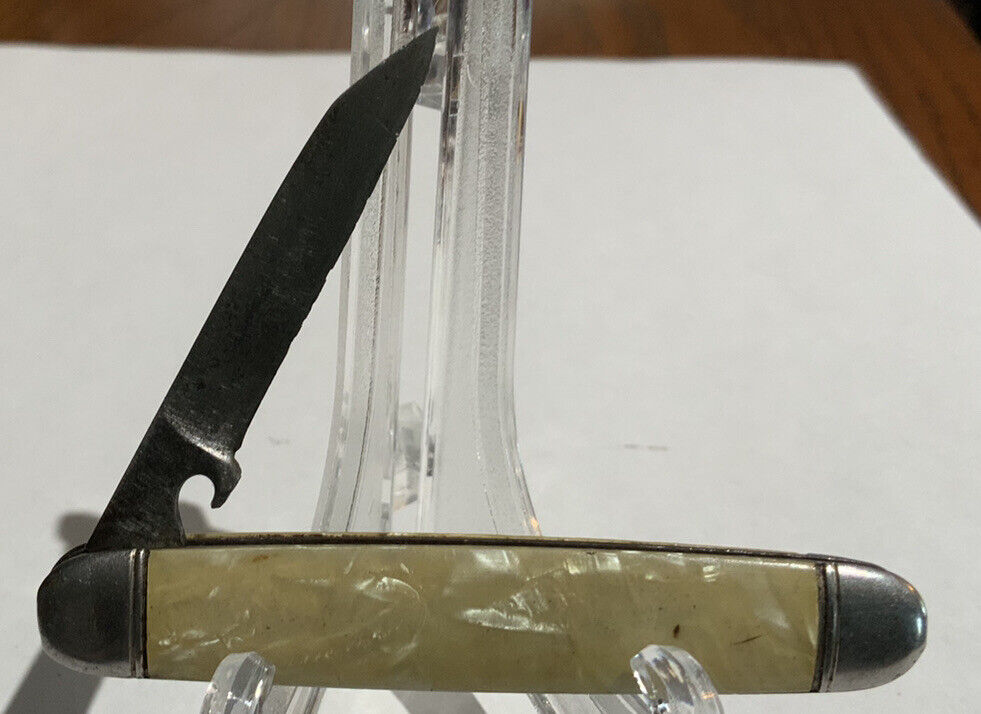 Vtg Imperial Trick “mystery Knife” Single Blade Unusual Lock Mechanism 1930’s