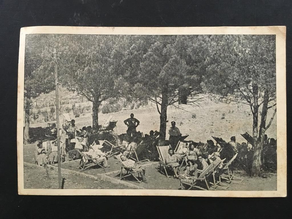 PALESTINE JUDAICA KFAR EZION ETZION SANATORIUM RARE PHOTO PC 1945