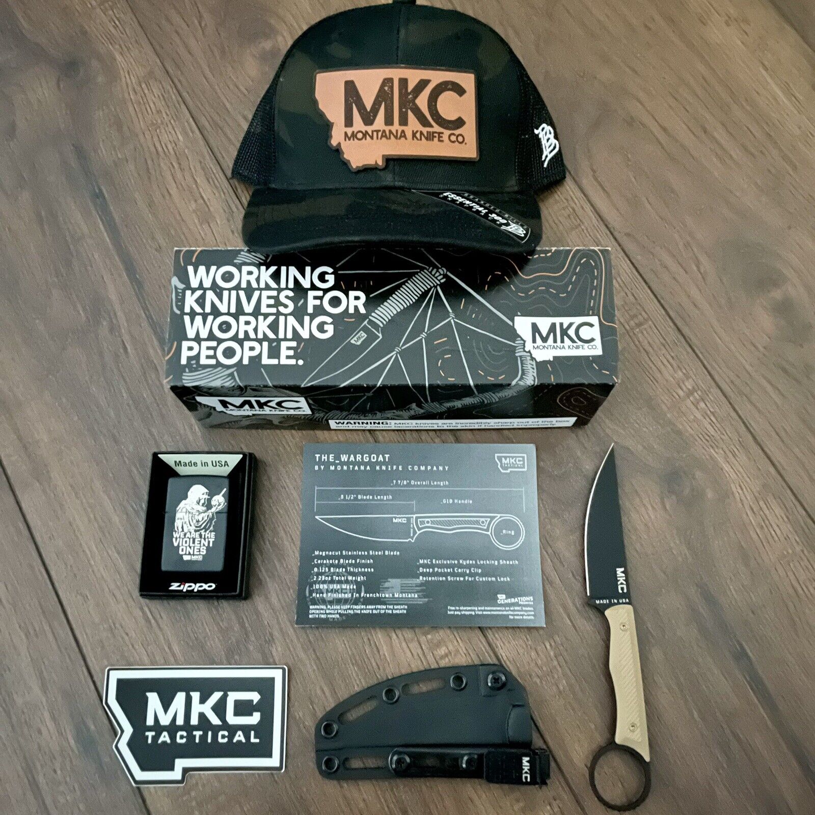 Montana Knife Company - WARGOAT - BLK/COY LIMITED RELEASE BUNDLE