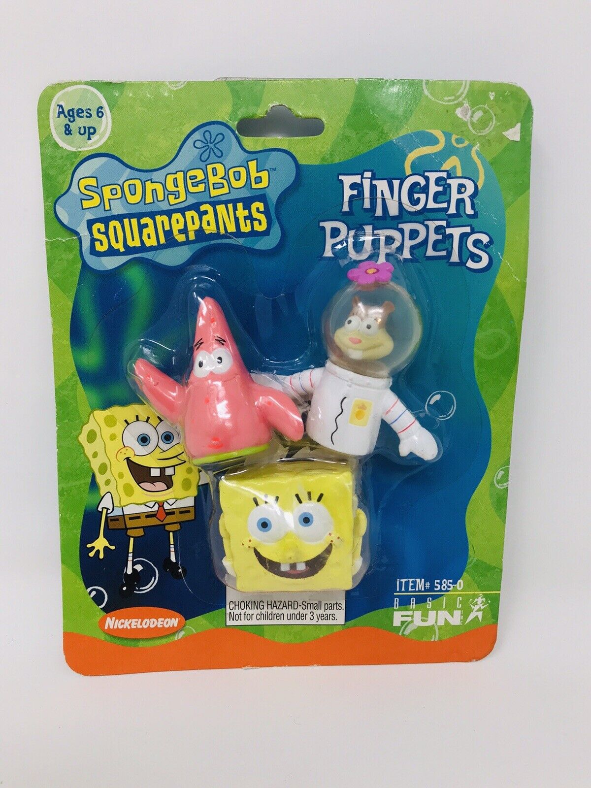 SpongeBob SquarePants Finger Puppets Basic Fun 2001