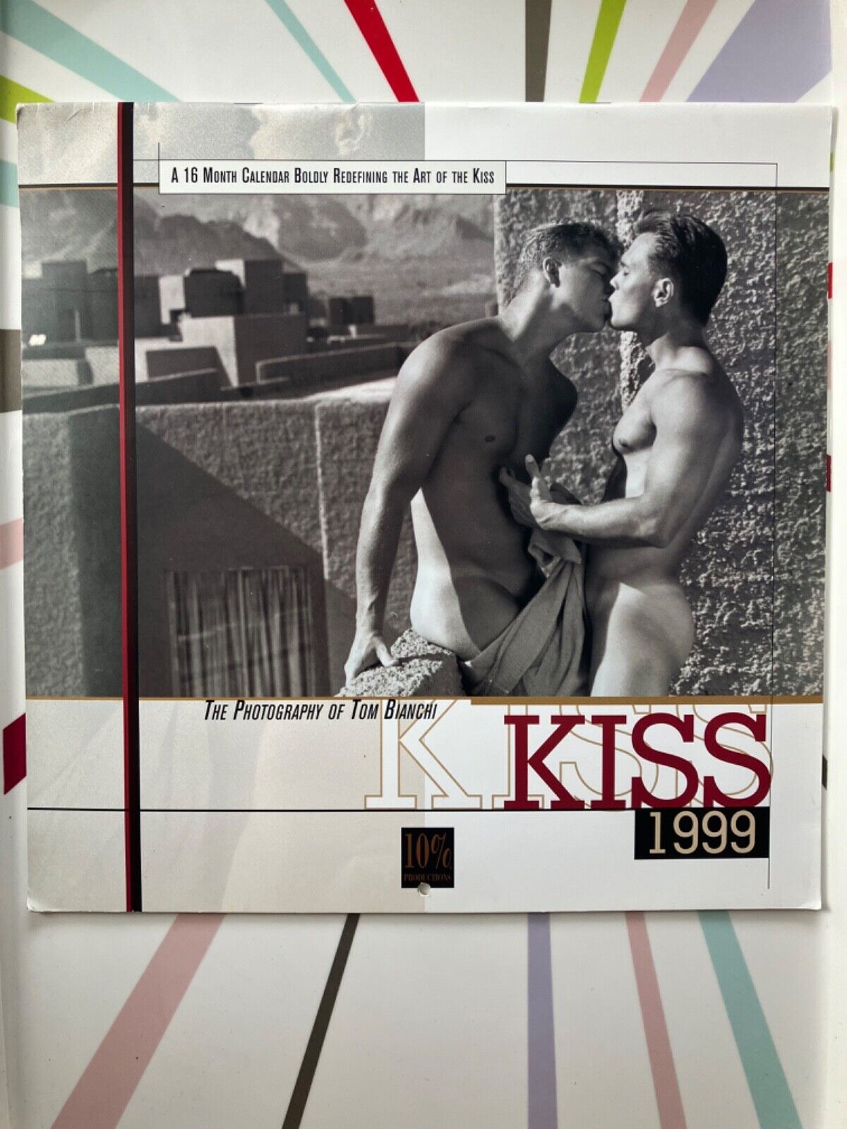 Tom Bianchi - Art of the Kiss Wall Calendar - Male Beefcake - B/W Photography VG