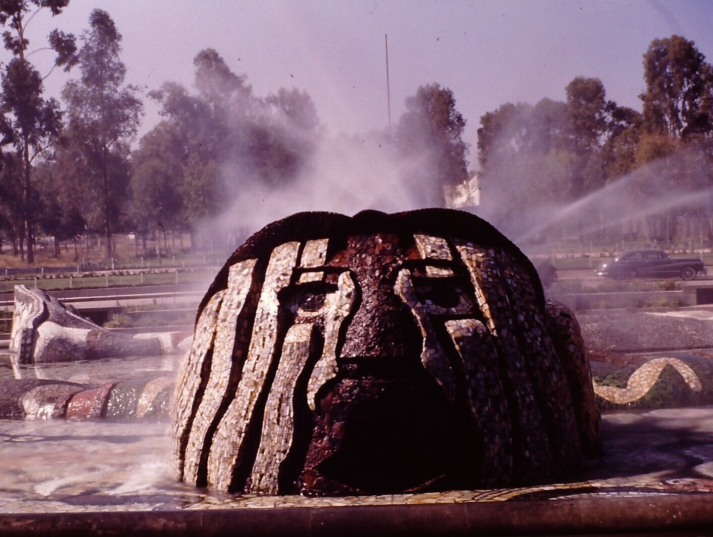 1954 Water God Mexico City Mexico Vintage 35mm Slide 1950\'s JNA15 c