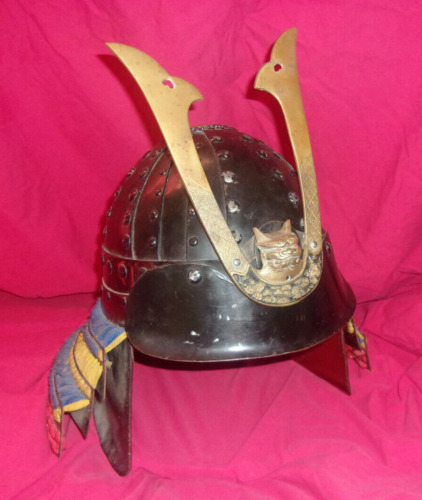 X-mas SCA Kabuto Steel Helmet Japanese Heavy List Samurai Helmet Custom