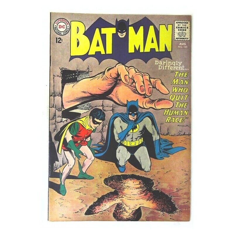 Batman #165  - 1940 series DC comics VF minus / Free USA Shipping [c/