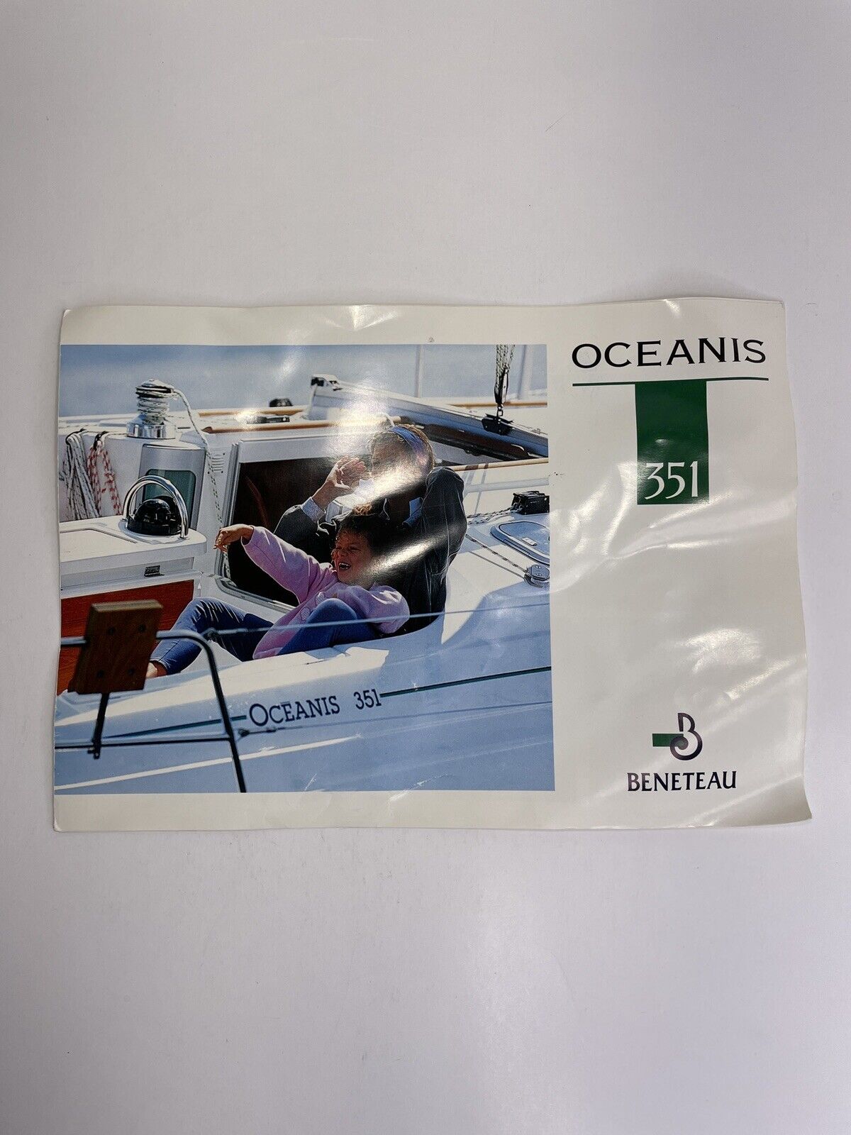 Vintage 1989 Oceanis 351 Yacht Beneteau Sales Manual & Specifications Sheet RARE