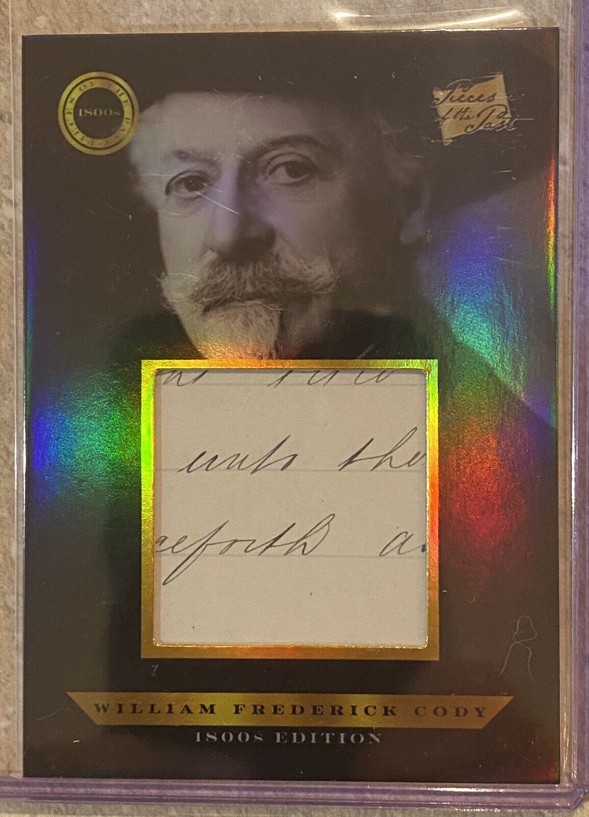 2024 PIECES OF THE PAST WILLIAM CODY BUFFALO BILL HAND WRITING RELIC