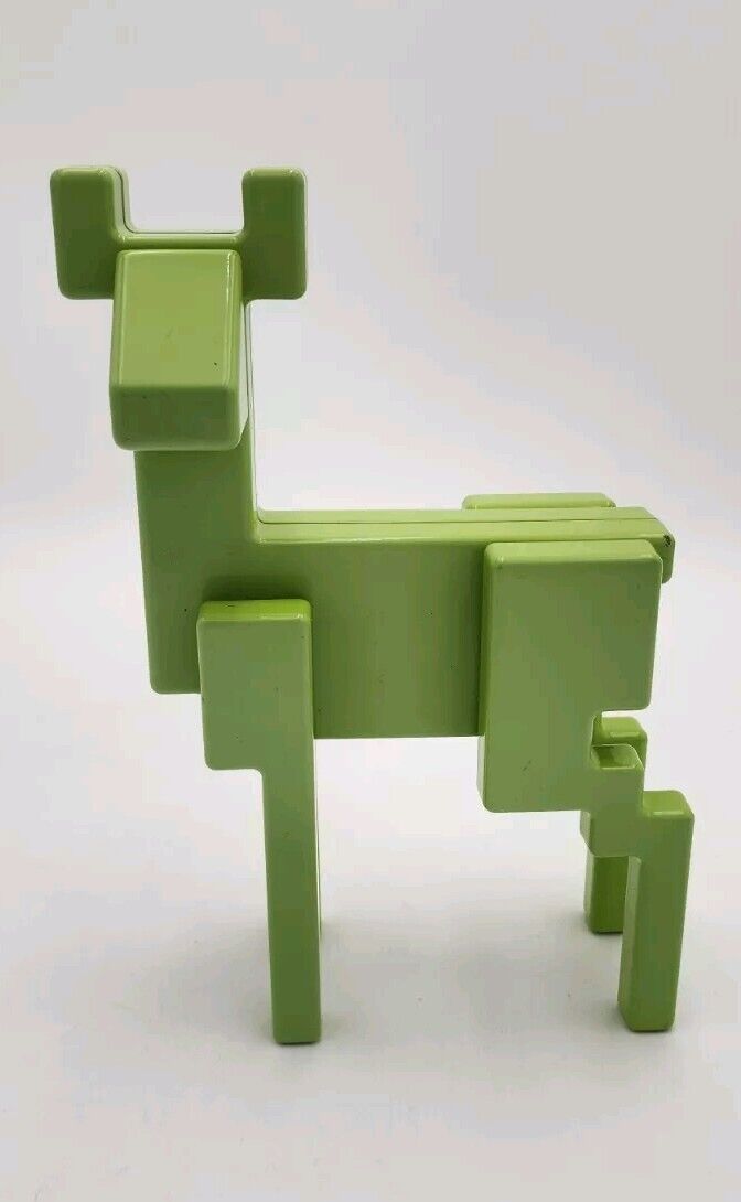 VINTAGE Monika Mulder x IKEA Metal DEER Sculpture Figurine Lime Green 9x7