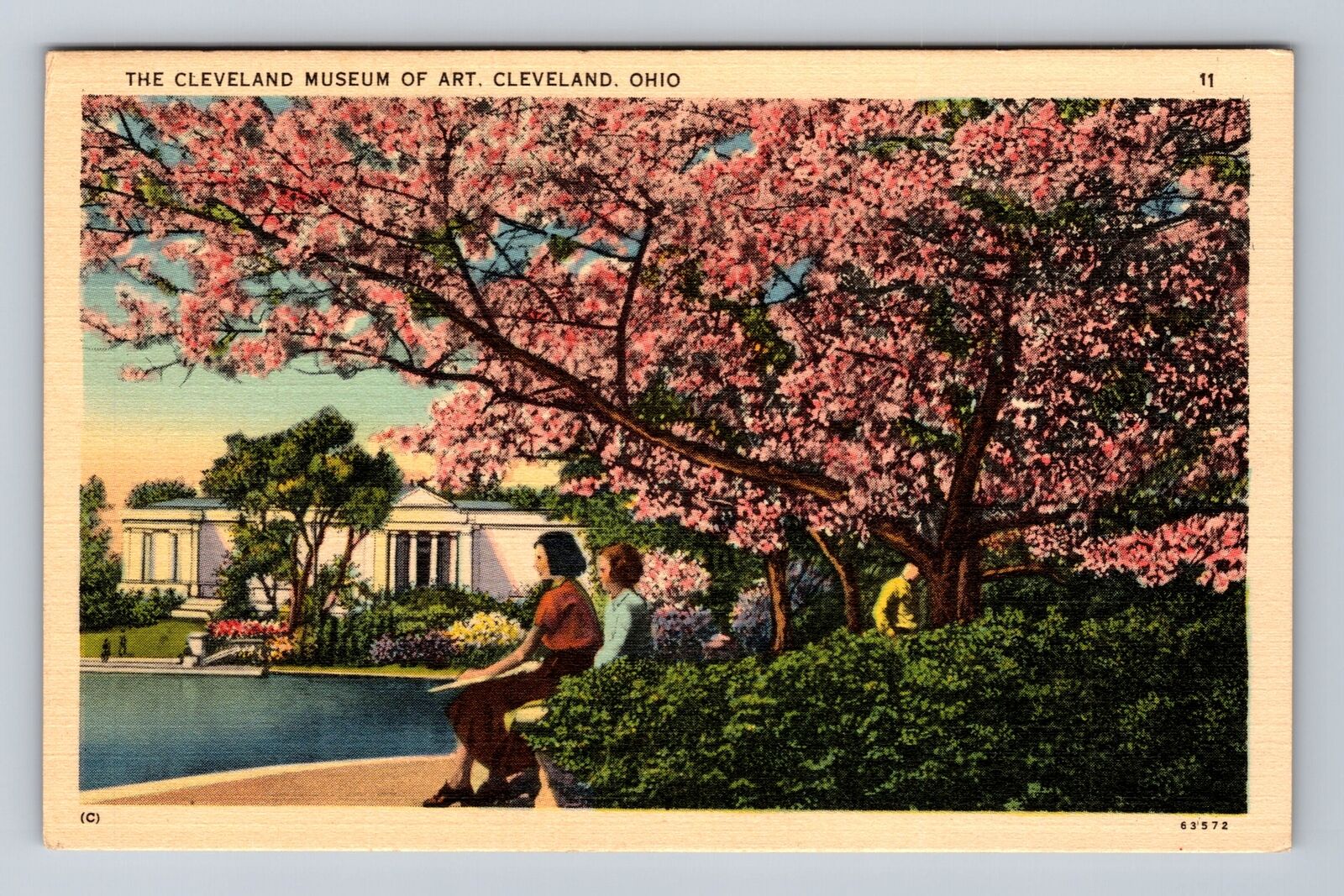 Cleveland OH-Ohio, The Cleveland Museum Of Art, Antique, Vintage Postcard
