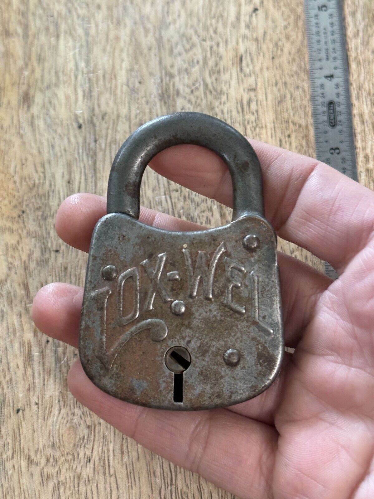 Vintage Old Lox-Well Padlock No Key