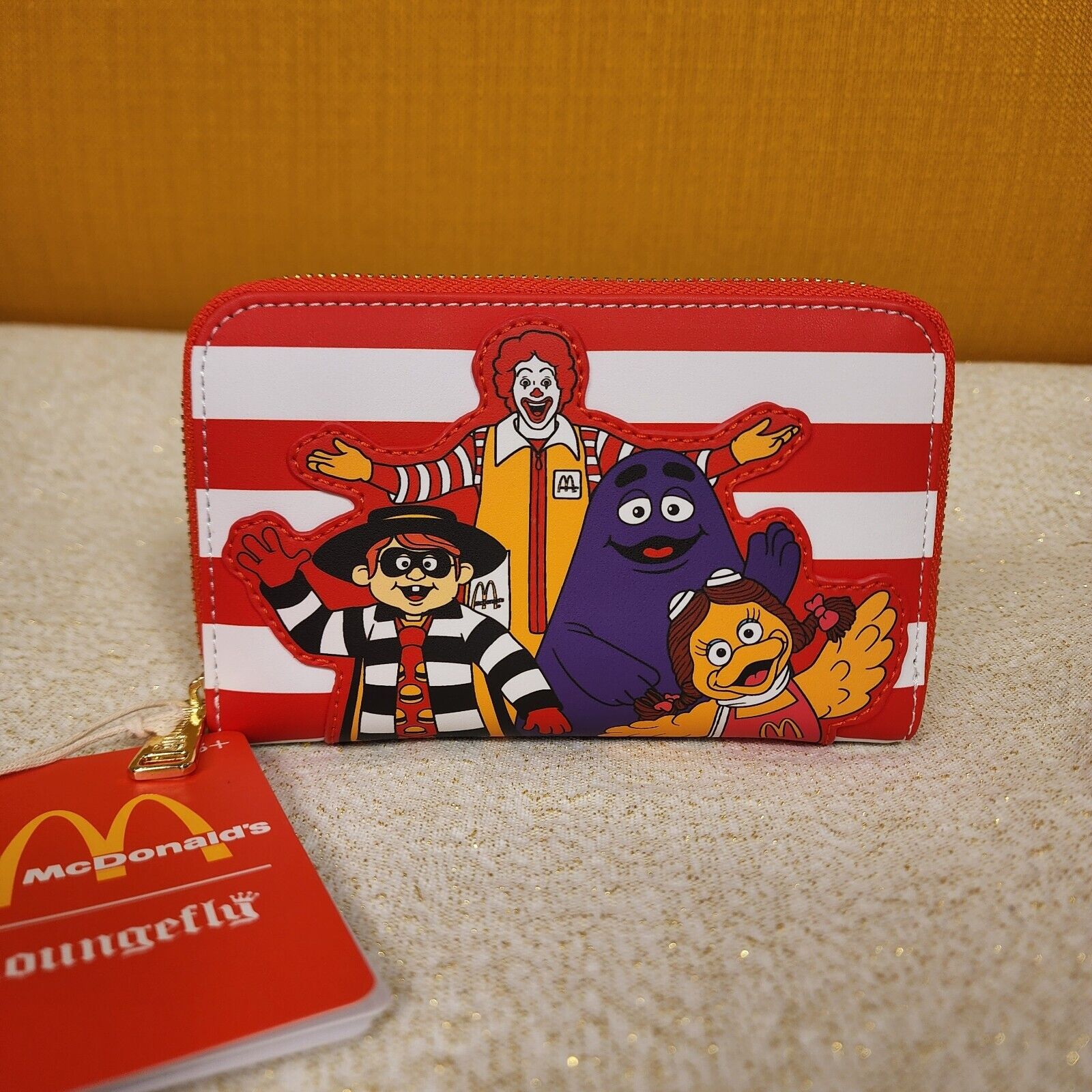 Loungefly McDonald's Ronald McDonald and Friends Group Zip-Around Wallet NEW