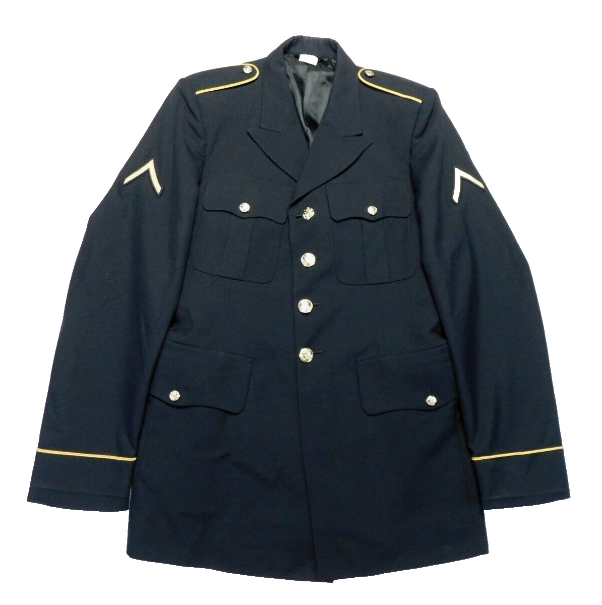 US Army ASU Coat 40 Long Classic Dress Blue 450 PolyWool Service Jacket Enlisted