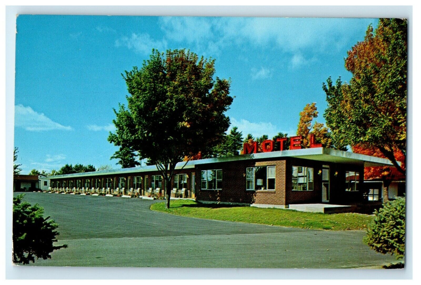 c1960’s Barton's Motel Laconia New Hampshire NH Unposted Vintage Postcard