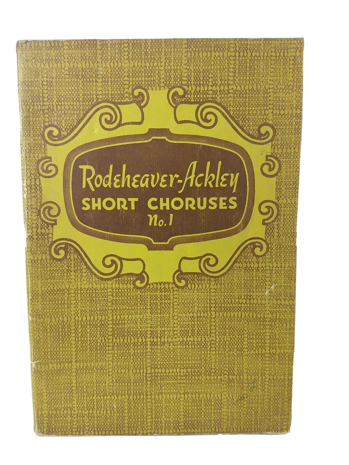 Vintage 1935 Rodeheaver-Ackley Short Choruses No. 1 Gospel Music book