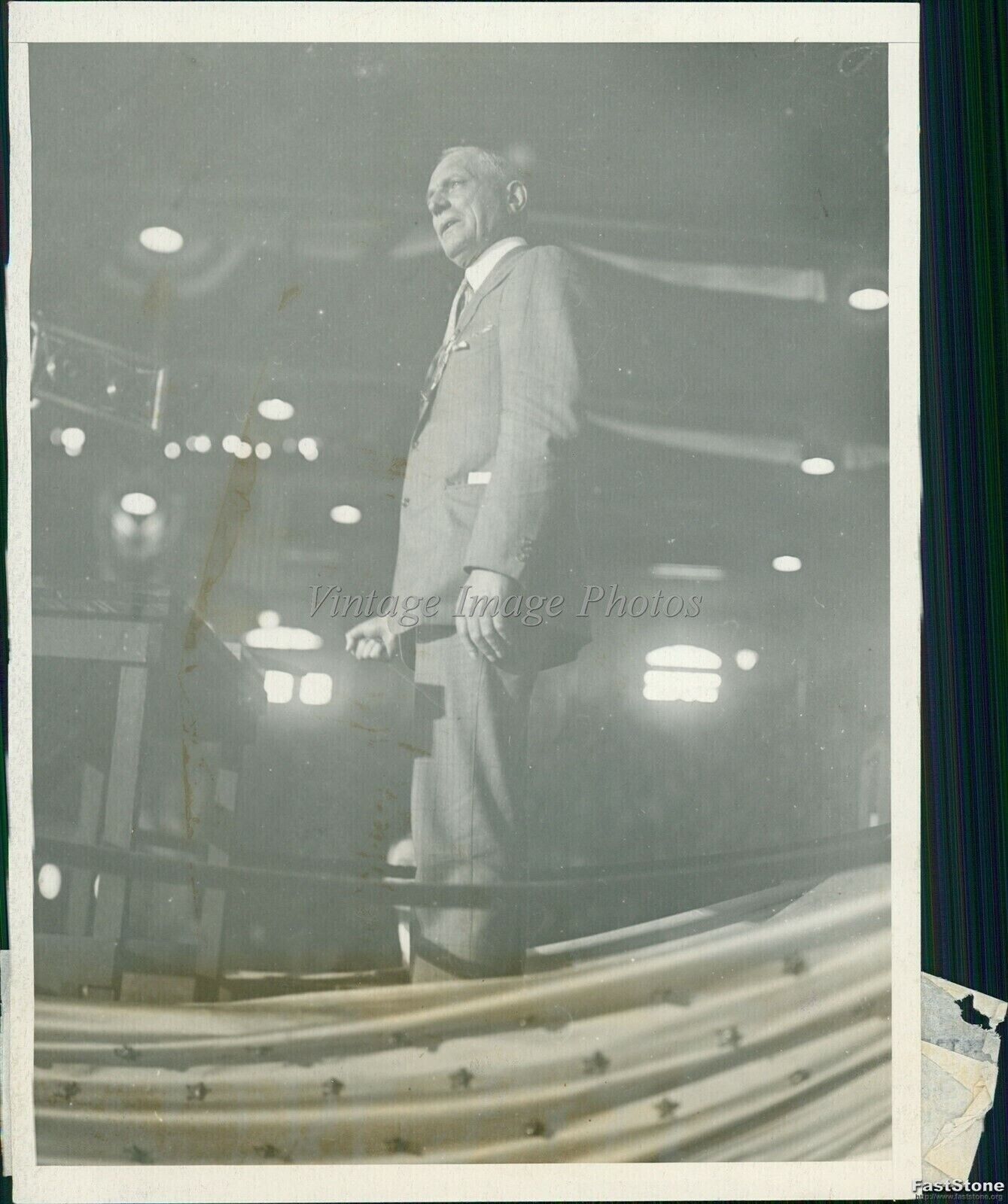 1928 Mn Delegate Frank Murphy Warns Farmers May Leave G.O.P Politics 6X8 Photo