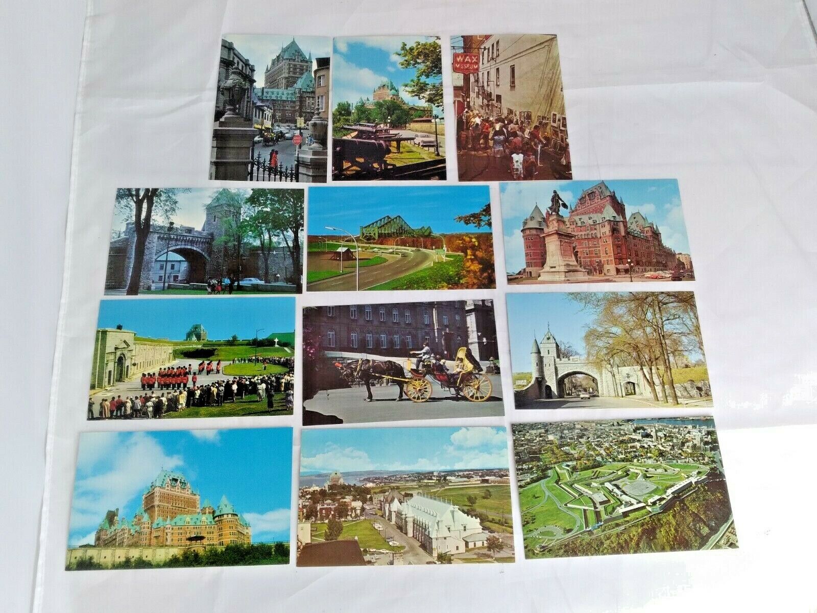 12 x Vtg Postcards Quebec Canada Emilio Kirouac La Rue Du Tresor
