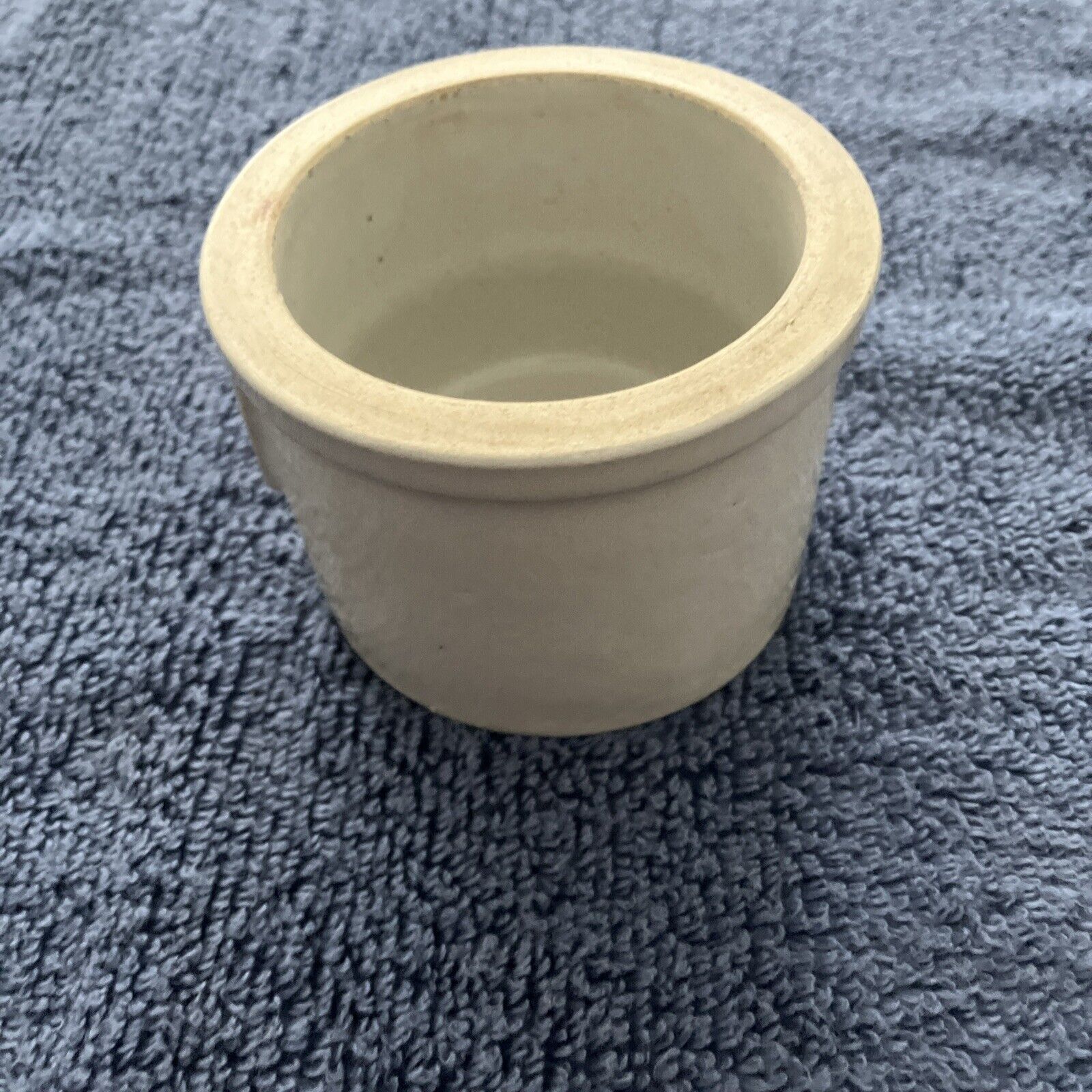 Small Stoneware Crock Mini 3 1/4” x 2 1/2”