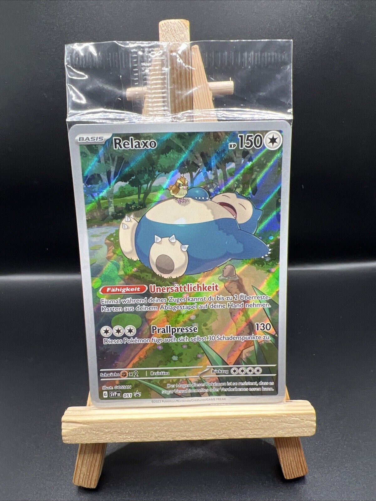 Pokemon Card: Relaxo SVP051 Sealed SV Black Star Promos German Near Mint
