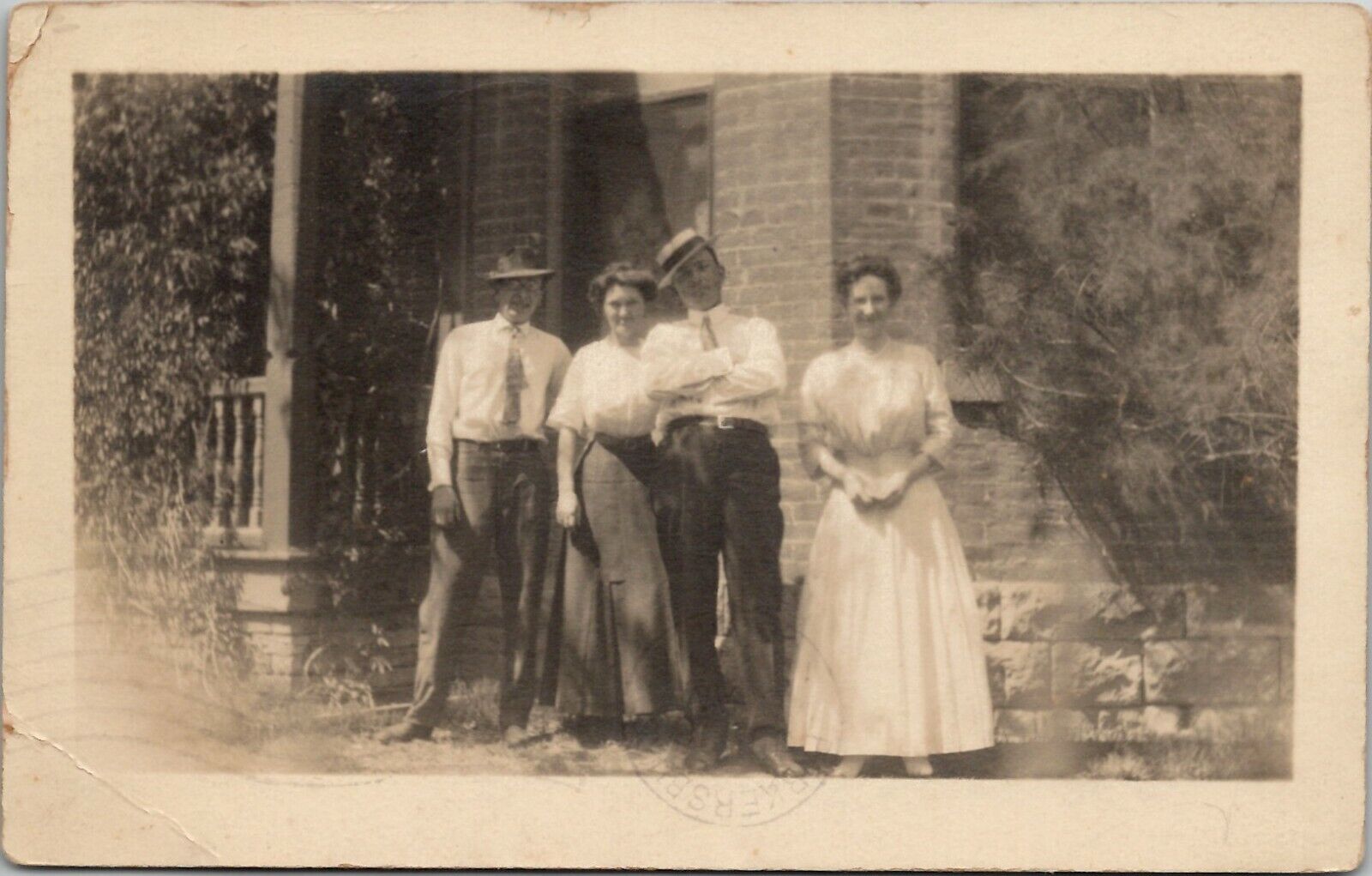 RPPC El Paso Texas Ladies Gents 1911 to Parkersburg WV Dils Bros Co Postcard W4