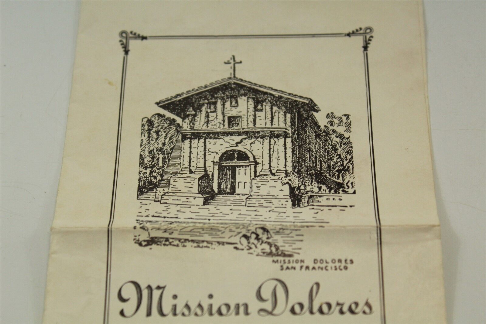 Vintage Mission Dolores Souvenir San Francisco 