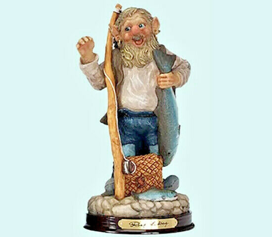 Rolf Lidberg\'s Troll with fish figurine