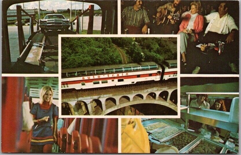 c1970s AMTRAK RAILROAD Advertising Postcard \
