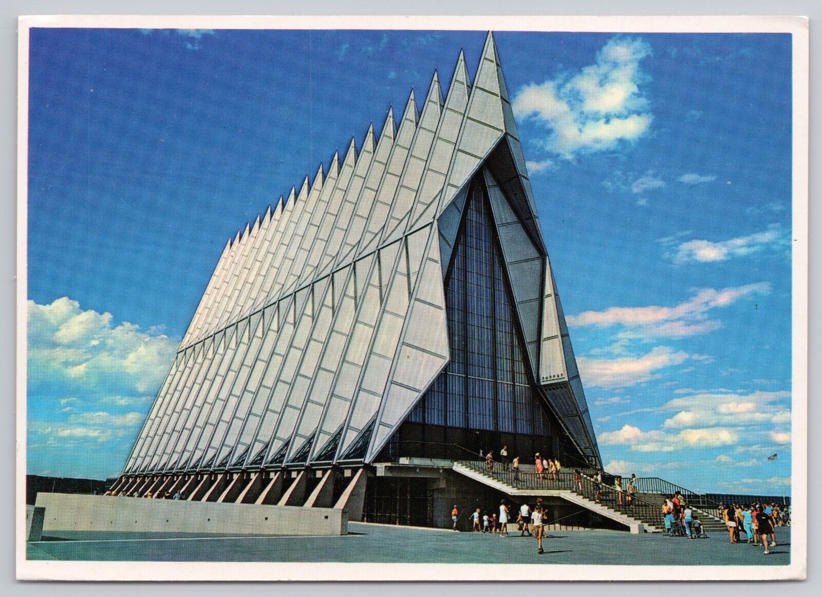 Colorado Springs CO, US Air Force Academy Cadet Chapel, Vintage Postcard