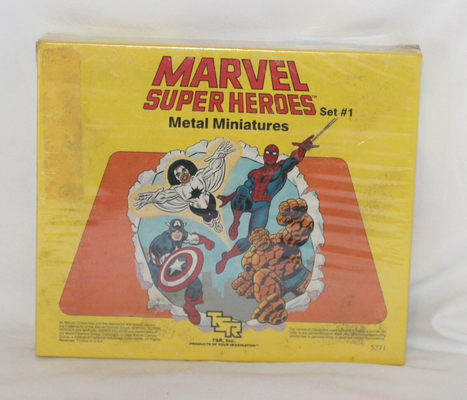 MARVEL SUPER HEROES METAL MINIATURES SET #1 TSR RARE 1984 Sealed