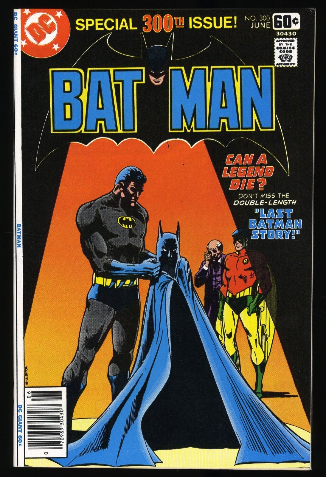 Batman #300 VF/NM 9.0 LAST BATMAN STORY SPECIAL 300TH ISSUE DC Comics 1978