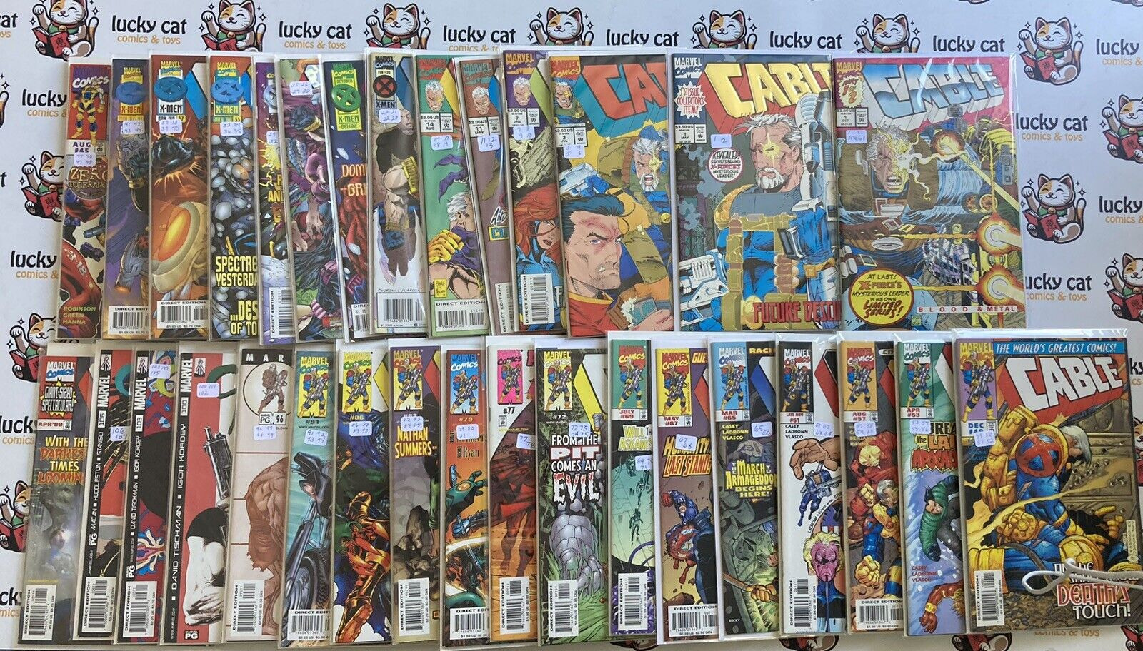 Cable (1993) #1-14, 17-75,77-86,88-94,96-107 + Annual (105 books total) Marvel