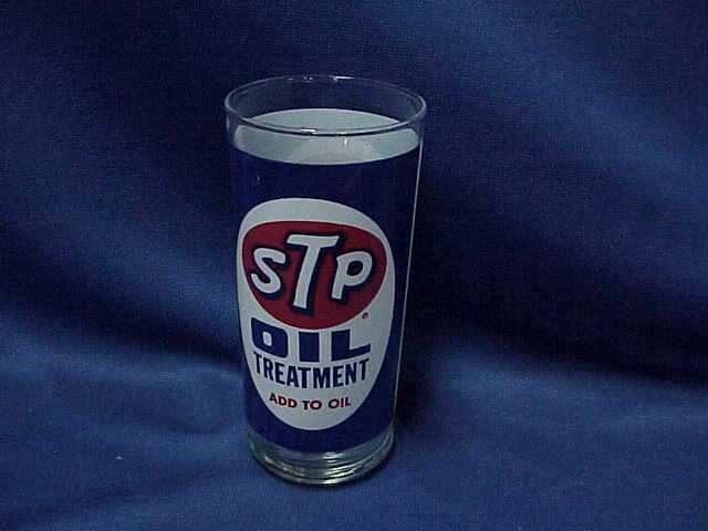 Vintage STP Oil Treatment Drinking Glass (New old stock)